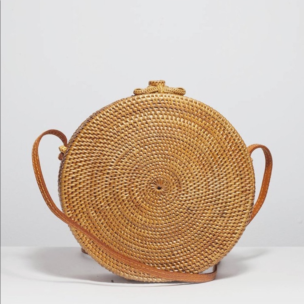 Ellen & James Rattan Round Bag